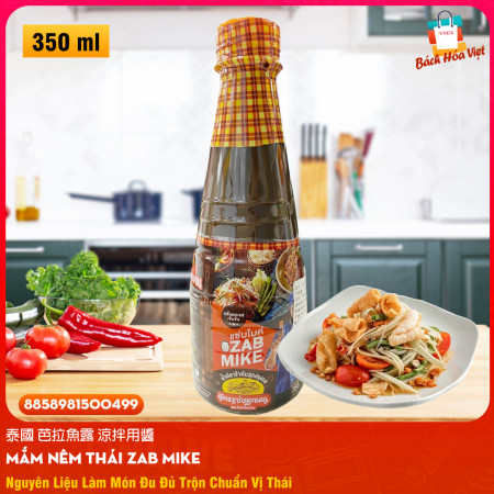 Nước Mắm Thái Hiệu ZAB MIKE Fish Sauce (Chai 350ml)