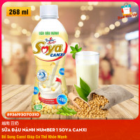 Sữa Đậu Nành hiệu NUMBER 1 Soya Canxi (Chai 268ml)